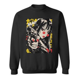 Japan Streetwear Cyberpunk Y2k Hip Hop Techwear Manga Anime Sweatshirt - Seseable
