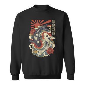 Japanese Koi Yin Yang Japan Sweatshirt - Thegiftio UK