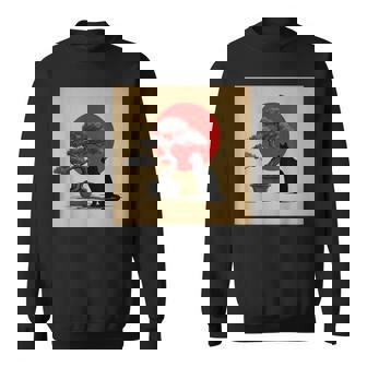 Japanese Zen Cat Bonsai Tree Sunet Sweatshirt Unisex | Mazezy