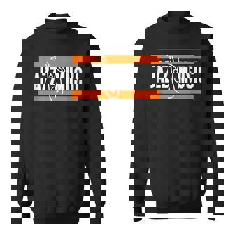 Jazz Music Saxophone Bold Retro Vibe Graphic Tank Top Sweatshirt Unisex | Mazezy