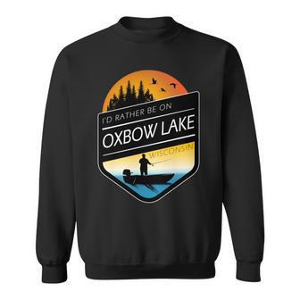 Je Préfèrerais Pêcherur Le Lac Oxbow Dans Le Wisconsin Manche Longue Sweater e - Cadeauxyz