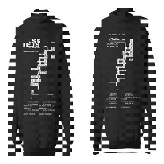 Jesus Always The Answer – Christian Faith Crossword Puzzle Tank Top Sweatshirt Unisex | Mazezy