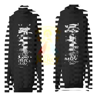 Jesus I Trust In You 神の慈悲 カトリック クリスチャン イエス 長袖tシャツ スウェットシャツ - Kawaiitshirt