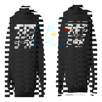 Jet Aviator 747 Jumbo Jet Aviation Plane Spotting Sweatshirt Unisex | Mazezy