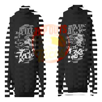 Jiu Jitsu Taco Retro Vintage Tap Outs Then Tacos Sweatshirt Unisex | Mazezy