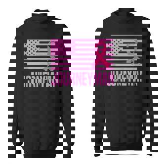 Journeyman Breast Cancer Awareness Month USA Flag Dad Tank Top Sweatshirt Unisex | Mazezy