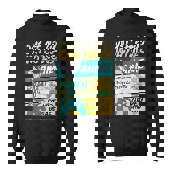 Just A Boy Who Loves Anime Ramen And Video Games Gaming Sweatshirt - Thegiftio