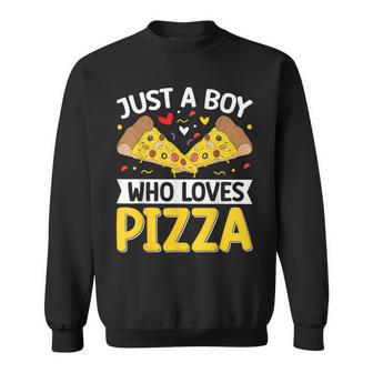Just A Boy Who Loves Pizza Sweatshirt - Thegiftio UK