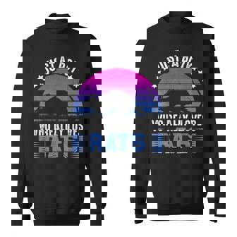 Just a Boy Who Really Loves Rats Animal Enthusiasts Fall Fun Sweatshirt Unisex | Mazezy