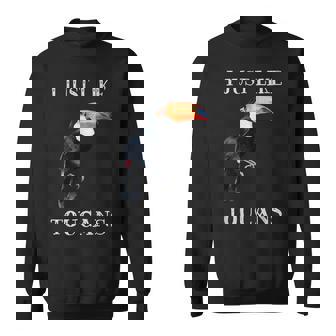 I Just Like Toucans Bird Animal Park オオハシ スウェットシャツ - Kawaiitshirt