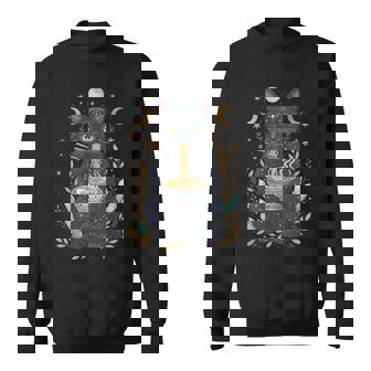 Kawaii Anime Cat Ramen Japanese Moon Celestial Aesthetic Sweatshirt Unisex | Mazezy