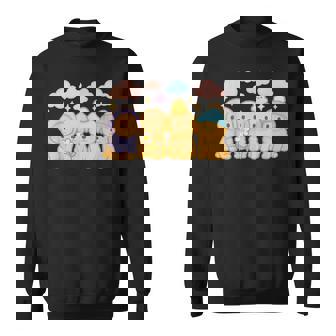 Kawaii Golden Retriever Puppy Squad Cute Pastel Art Sweatshirt Unisex | Mazezy