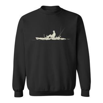 Kayak Fishing Pedal Drive Angling Fisherman Graphic Sweatshirt Unisex | Mazezy