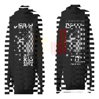 Keep The Faith America Patriotic Cross Sweatshirt Unisex | Mazezy