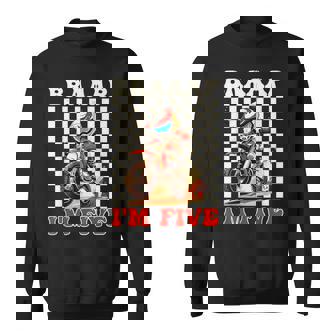 Kids It's My 5th Birthday Boy Motocross Dirt Bike 5 Year Old Sweatshirt Unisex | Mazezy