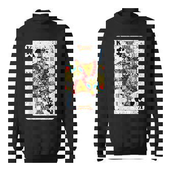 King Ofpades トランプデッキ ヴィンテージレトロスタイル スウェットシャツ - Kawaiitshirt