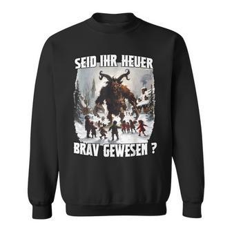 Krampus Tradition Perchtenlauf Kramperl Mask Krampus Sweatshirt - Thegiftio UK