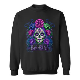 La Jefa Calavera De Azúcar Arte Femenino Mexicano Camisa de entrenamiento - Regaloses