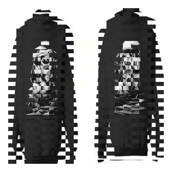 Labrador Retriever Dj Sunglasses Santa Dog Christmas Music Sweatshirt | Mazezy