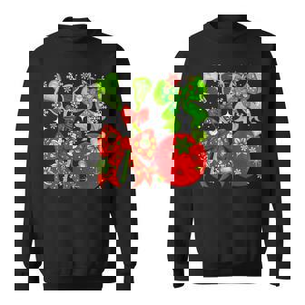 Lacrosse Equipment Christmas Player Team Colorful Bow Ties Sweatshirt Unisex | Mazezy