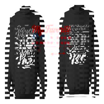 Ladies Mama Favorite Proud Sailor Mom Mother US Mom's Sweatshirt Unisex | Mazezy