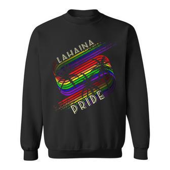 Lahaina Pride Gay Pride LGBTQ Rainbow Palm Trees Sweatshirt - Monsterry