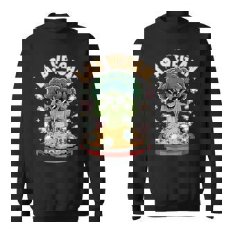 Las Vegan Broccoli With Casino Chips And Sunglasses Sweatshirt Unisex | Mazezy