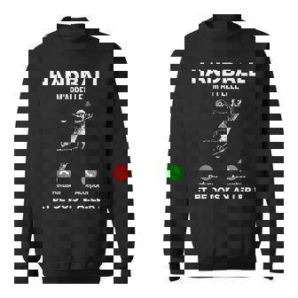 Le Handball M’Appelle Et Je Dois Y Aller Cadeau Handballeur Sweater e - Cadeauxyz