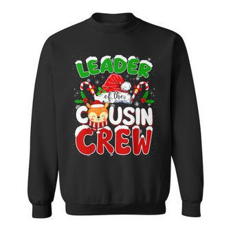Leader Of The Cousin Crew Christmas Family Matching Xmas Sweatshirt - Monsterry