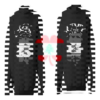 Lebanese Irish Flag Shamrock Lebanon Ireland St Patricks Day Tank Top Sweatshirt Unisex | Mazezy