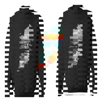 Lebanon Cities Map In Arabic Typography Sweatshirt Unisex | Mazezy