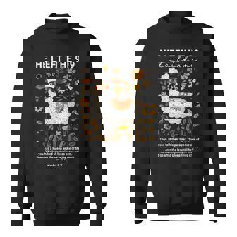 He Left The 99 Christian Floral Bible Lost Sheep Parable Sweatshirt - Monsterry