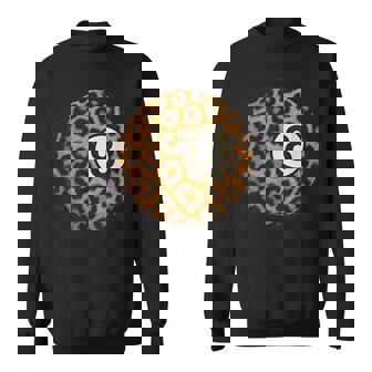 Leopard Pool Eight Ball Rustic Western Decor Sweatshirt Unisex | Mazezy