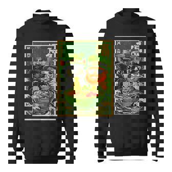 Leprechaun Japanese Cat Kawaii Ramen St Patrick's Day Sweatshirt - Thegiftio