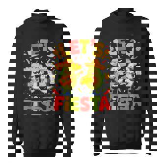 Let's Fiesta Avocado Party Enthusiasts Fun Mexican Sweatshirt Unisex | Mazezy