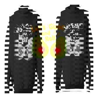 Let’s Guac And Roll Cute Avocado Pun Sweatshirt Unisex | Mazezy