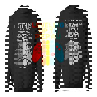 Leveling Up To Pepaw New Grandfather Grandpa Fathers Day Sweatshirt Unisex | Mazezy