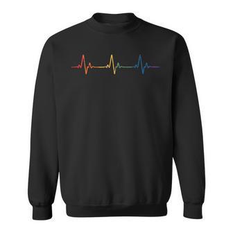 LGBT Heartbeat Line Tank Top Sweatshirt Unisex | Mazezy