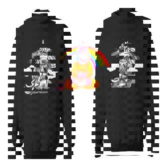 Licorne Zen En Pose Bouddha Sweater e - Cadeauxyz