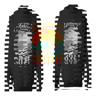 Life Begins At 300 Feet Parasailer Paragliding Parasailing Sweatshirt Unisex | Mazezy