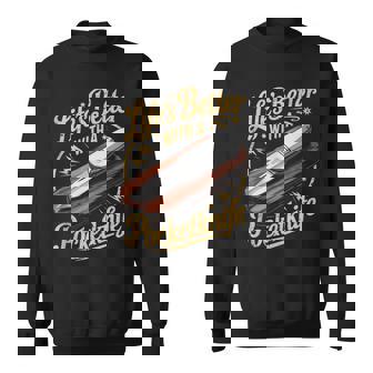 Life's Better With A Pocketknife Whittling Tank Top Sweatshirt Unisex | Mazezy