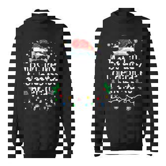 Most Likely To Decorate Her Cat Family Christmas Matching Pj Sweatshirt | Seseable CA