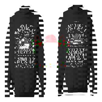 Most Likely To Fart On Santa's Lap Family Christmas Pajamas Sweatshirt | Seseable CA