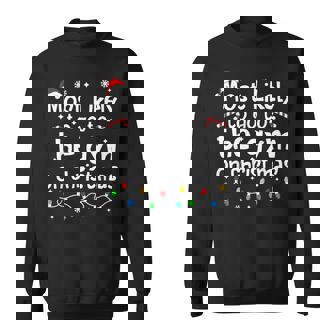 Most Likely To The Gym On Christmas Workout Matching Family Sweatshirt - Monsterry