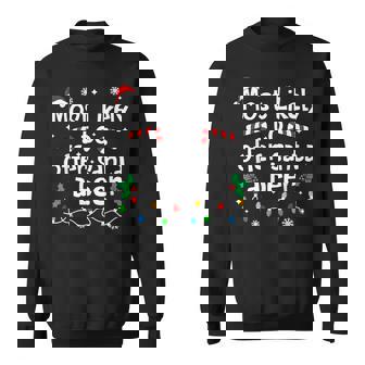 Most Likely To Offer Santa A Beer Christmas Matching Family Sweatshirt | Mazezy