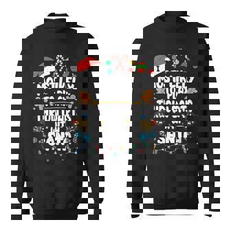 Most Likely To Play Darts With Santa Christmas Xmas Holiday Sweatshirt Unisex | Mazezy