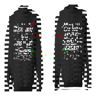 Most Likely To Shoot The Reindeer Christmas Matching Family Sweatshirt | Seseable CA