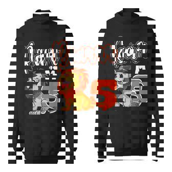 Lion 5th Birthday Roar Party Safari Jungle Zoo Adventure Sweatshirt Unisex | Mazezy