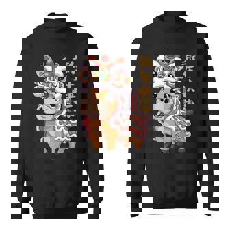 Lion Dance Chinese New Year 2026 Year Of The Horse Sweatshirt Unisex | Mazezy