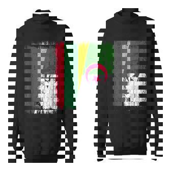 Lithuania Algeria Half Flag Lithuanian Algerian Heritage Sweatshirt Unisex | Mazezy